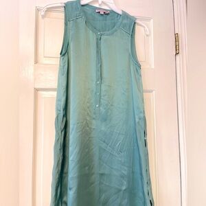 Calypso St. Barth Aqua Blue Midi Dress with Elegant Silhouette, NWOT